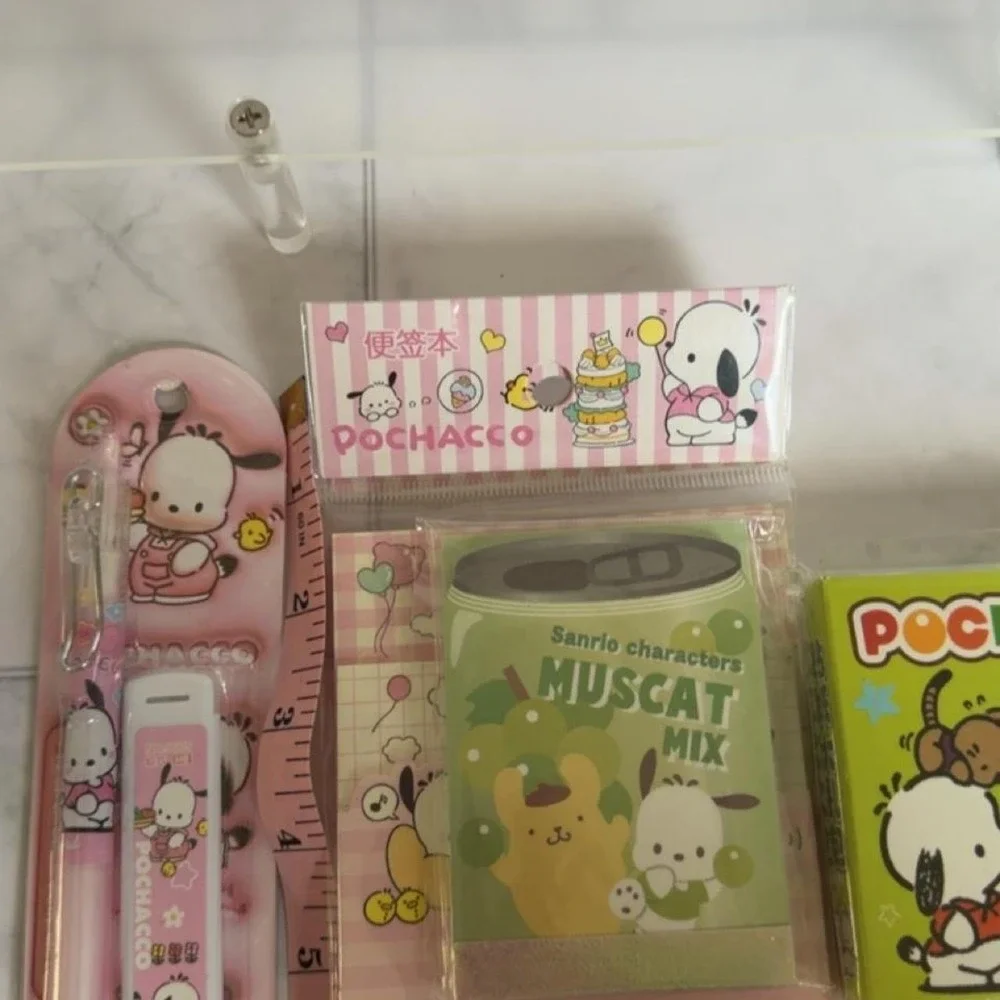 CUTEPOCHACCO 6-PIECE DESK AND STATIONERY NOTEPADS SET
